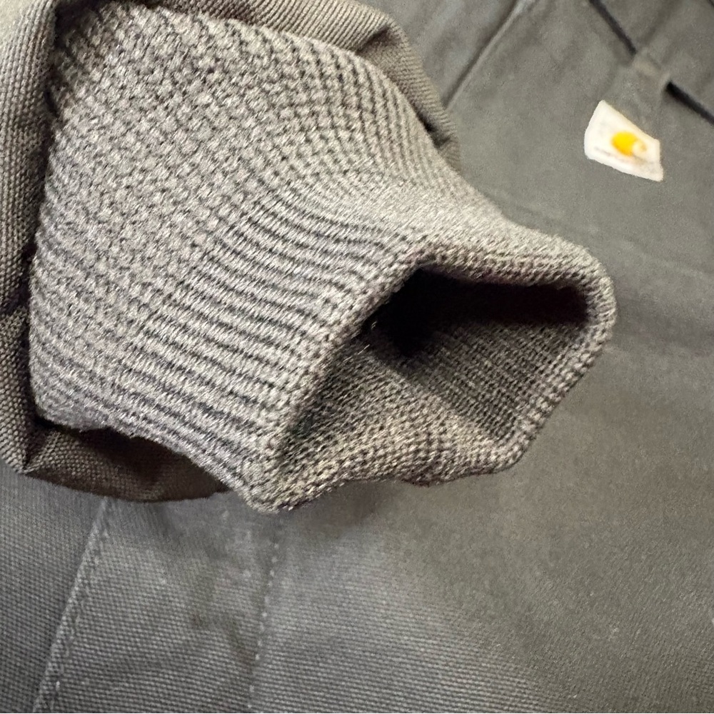 Carhartt Relaxed Fit Washed Duck Sherpa Lined Utility Jacket Size Small - Picture 11 of 11